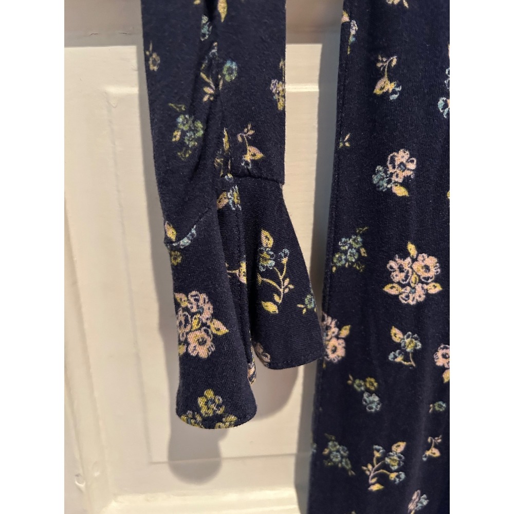 NWT Free People Good Days Floral Mini Dress Blue Long Sleeve Size M $128 - Picture 7 of 10